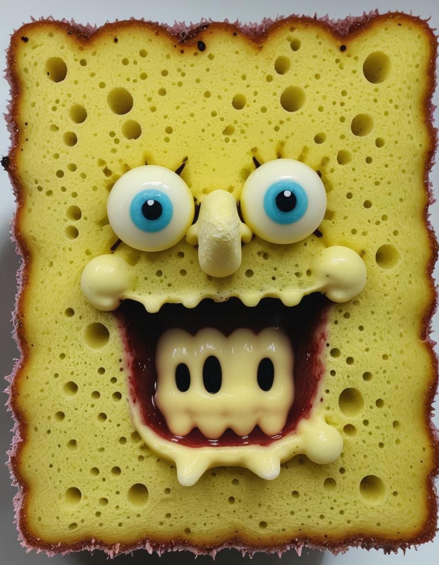 Ultra Cursed Sponge: An AI-Generated Oddity