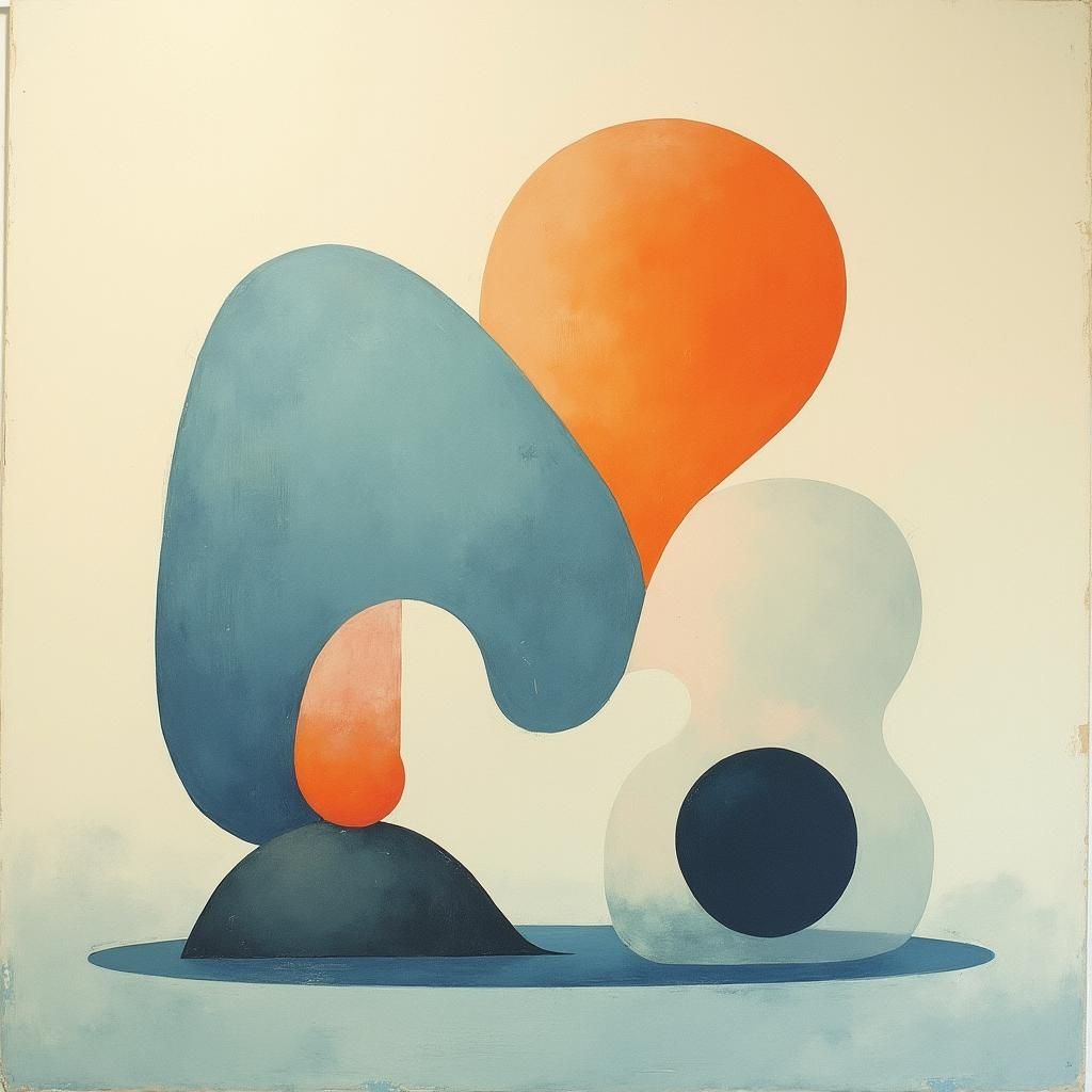 Dreamlike Abstract Geometry in Pastel Hues