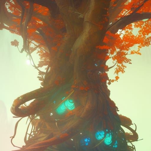 Yggdrasil: Hyperdetailed Concept Art in Art Nouveau Style