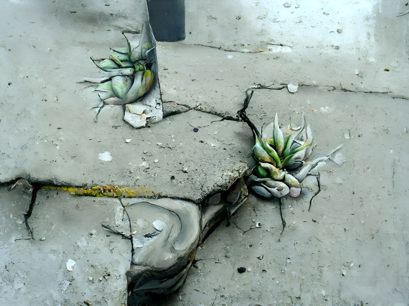Biopunk Street Art: Desert Succulents Sprout
