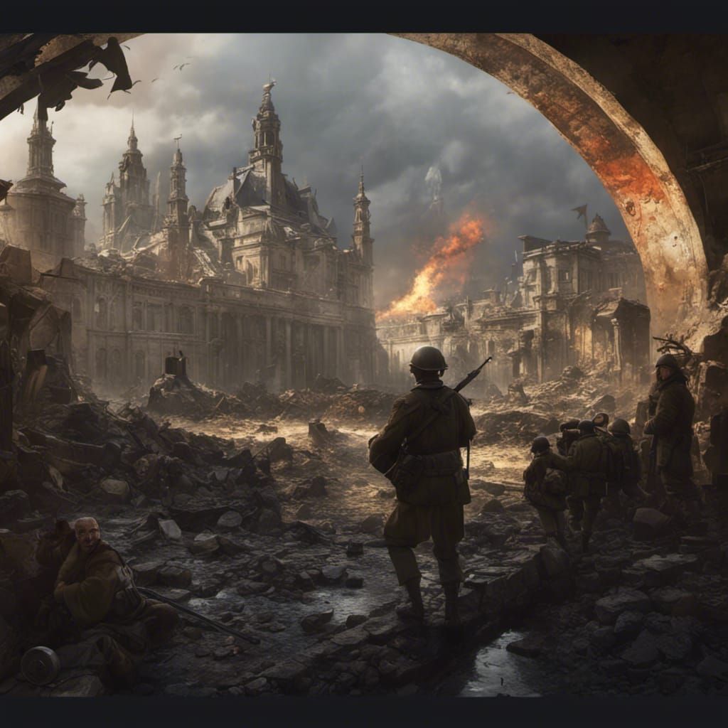 World War 2 Dark Fantasy Concept Art