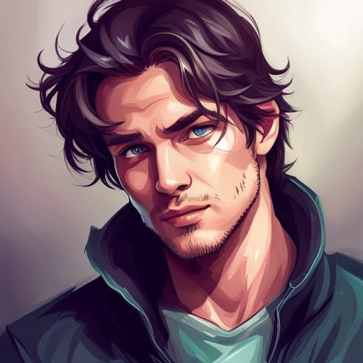 Detailed Portrait of a Cute Boy, Trending Art