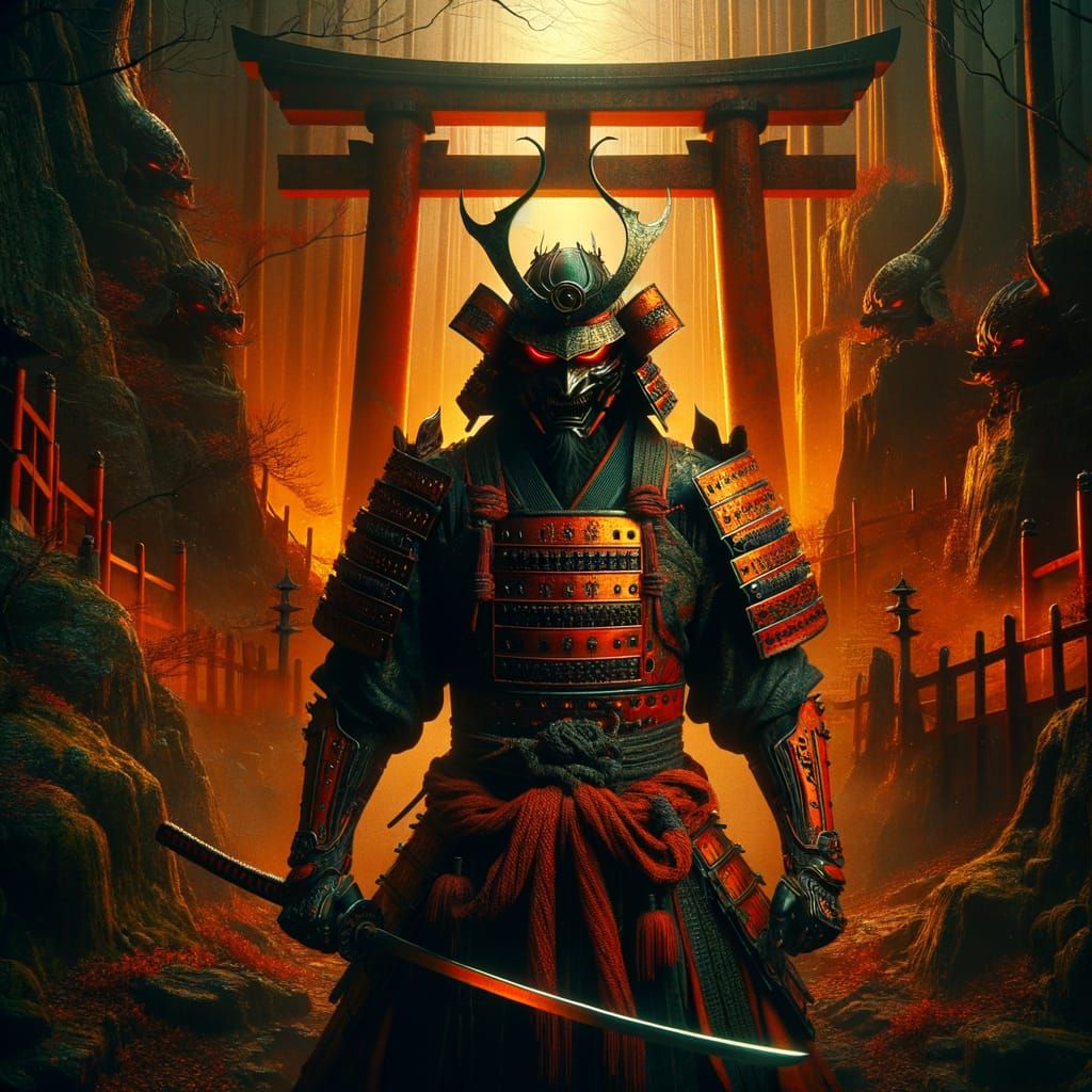 Heartless Samurai at Otherworldly Torii Gate