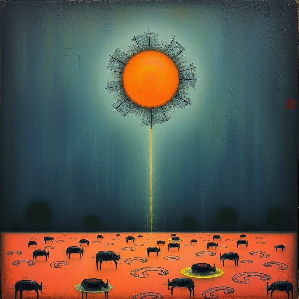 Surreal Landscape Inspired by Expressionist Masters