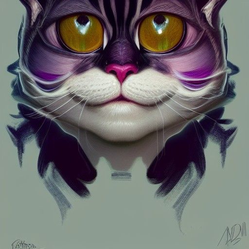 Cheshire cat in wonderland