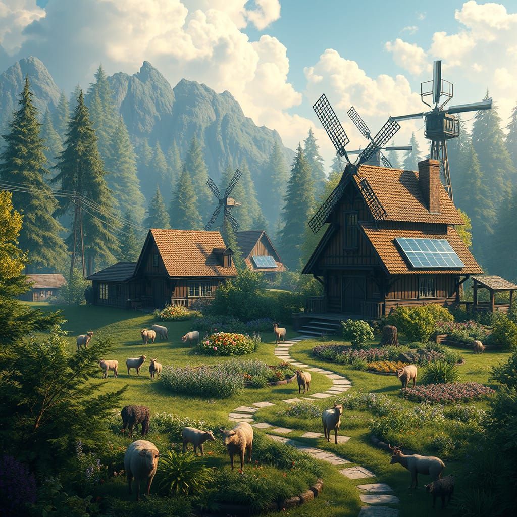 Vibrant Eco-Friendly Village in Paradise