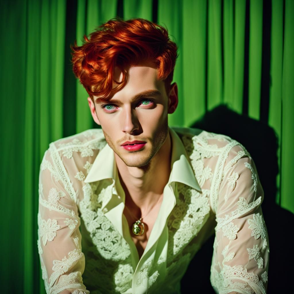 Ginger with Green Eyes