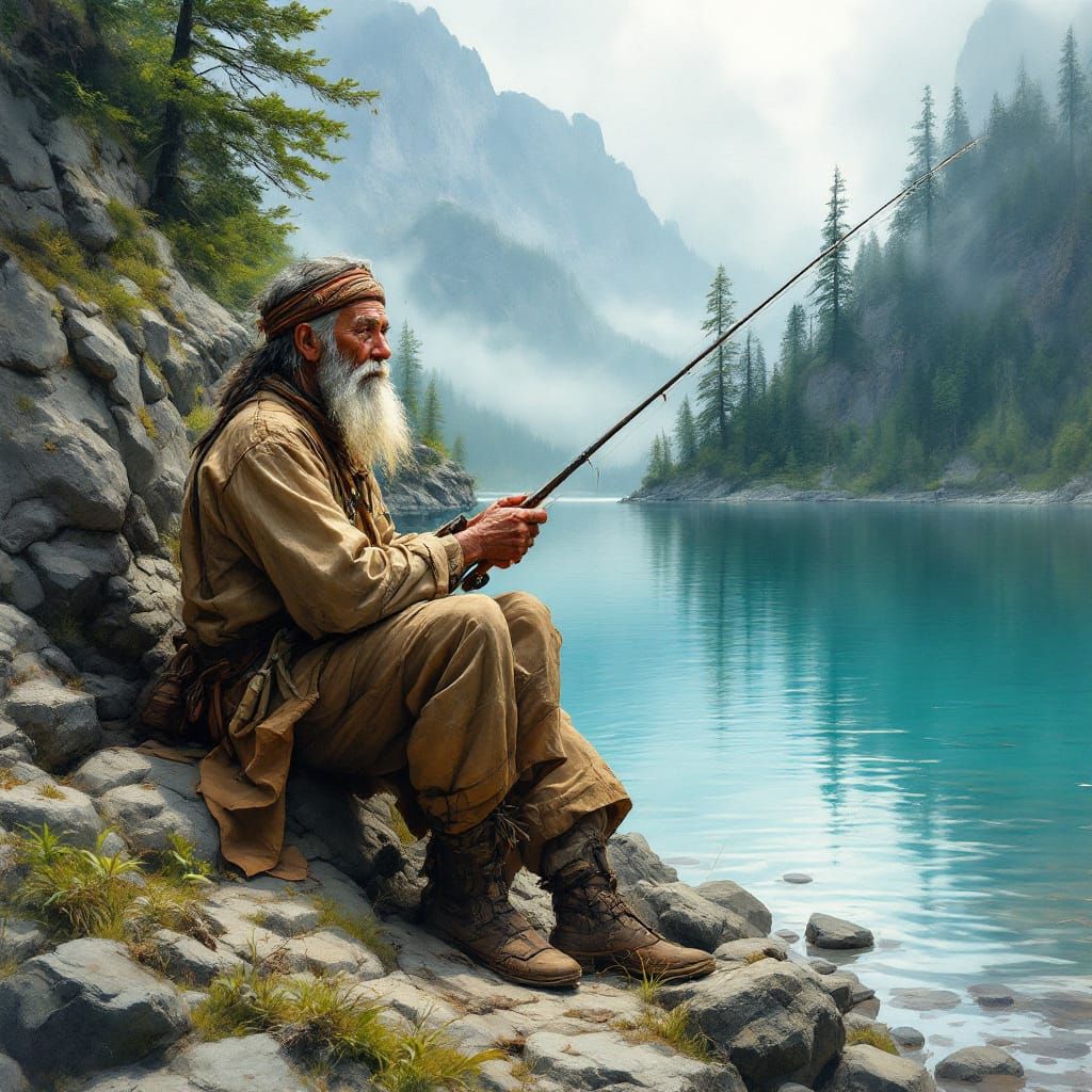 Wispy Grey Patriarch Reels in Serenity