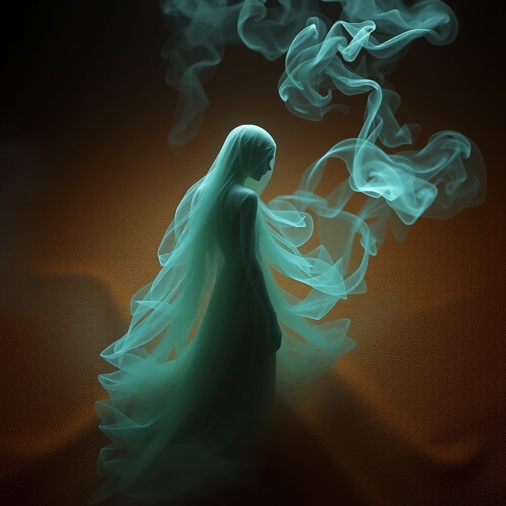 Ethereal Figure Emerges from Rich Chocolate Landscape in Fan...