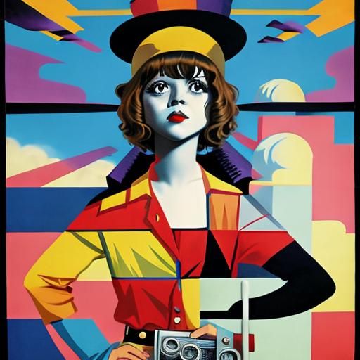 Portrait of Silent Film Star Clara Bow