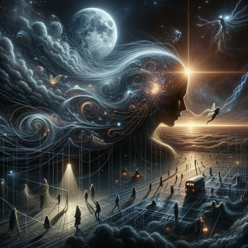 Cinematic Noir: June and the Moonlit Storm