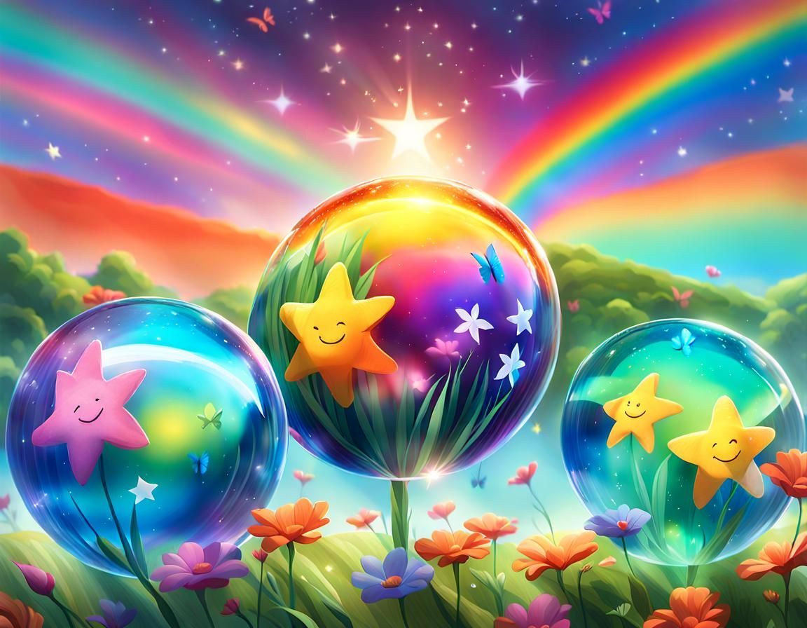 Smiling Stars in Glass Orb, Pixar Concept Art