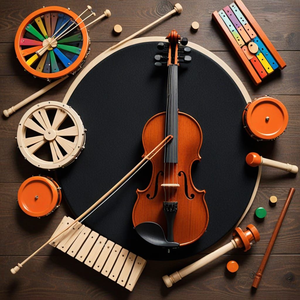 Spectacular Instrument Ensemble in Vibrant Colors