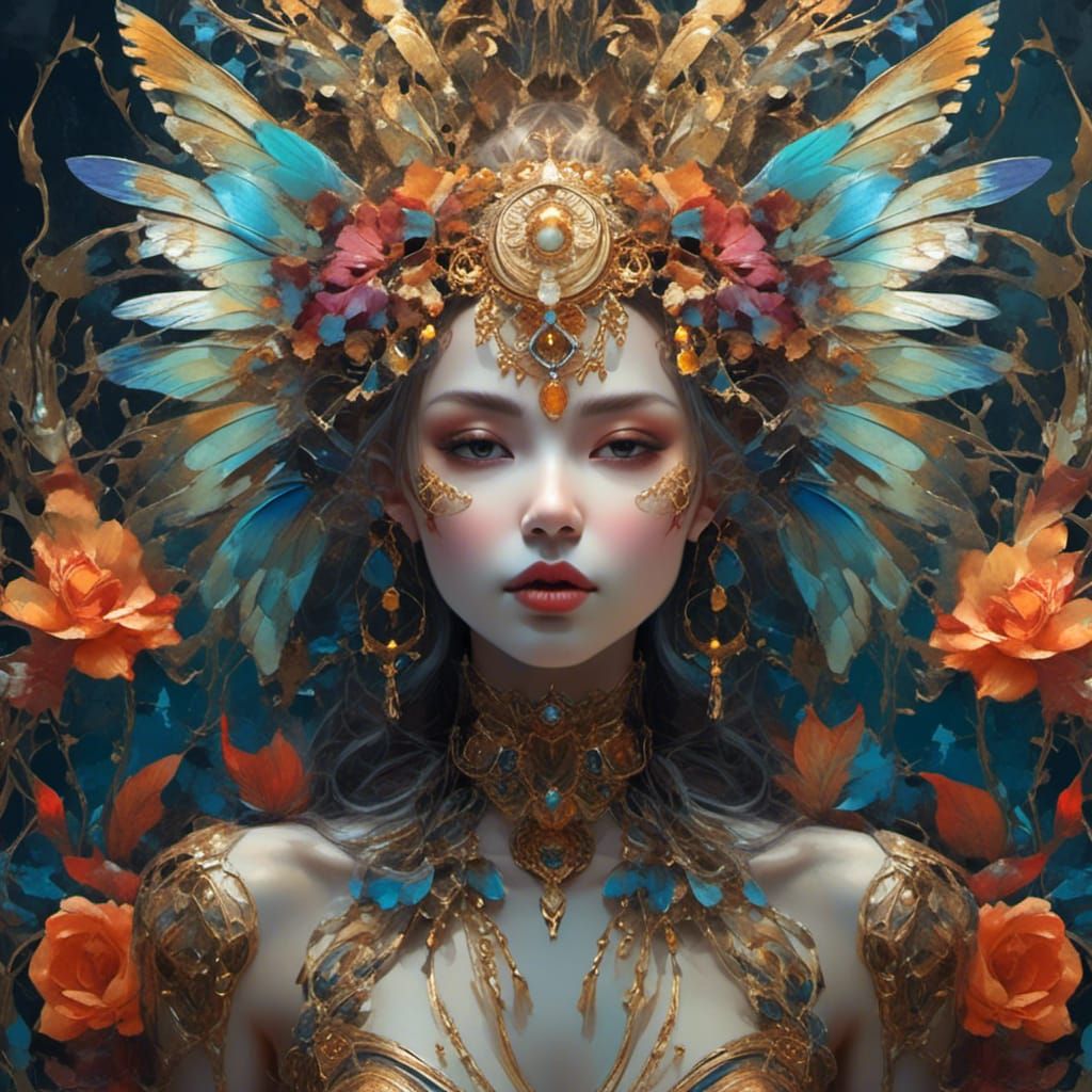 Hyperrealistic Reptile in Neurographic Ink Style