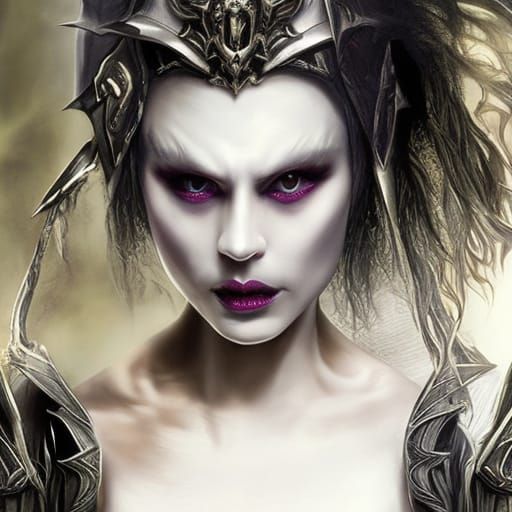 Elegant Female Lich Magician: Photorealistic Fantasy Art