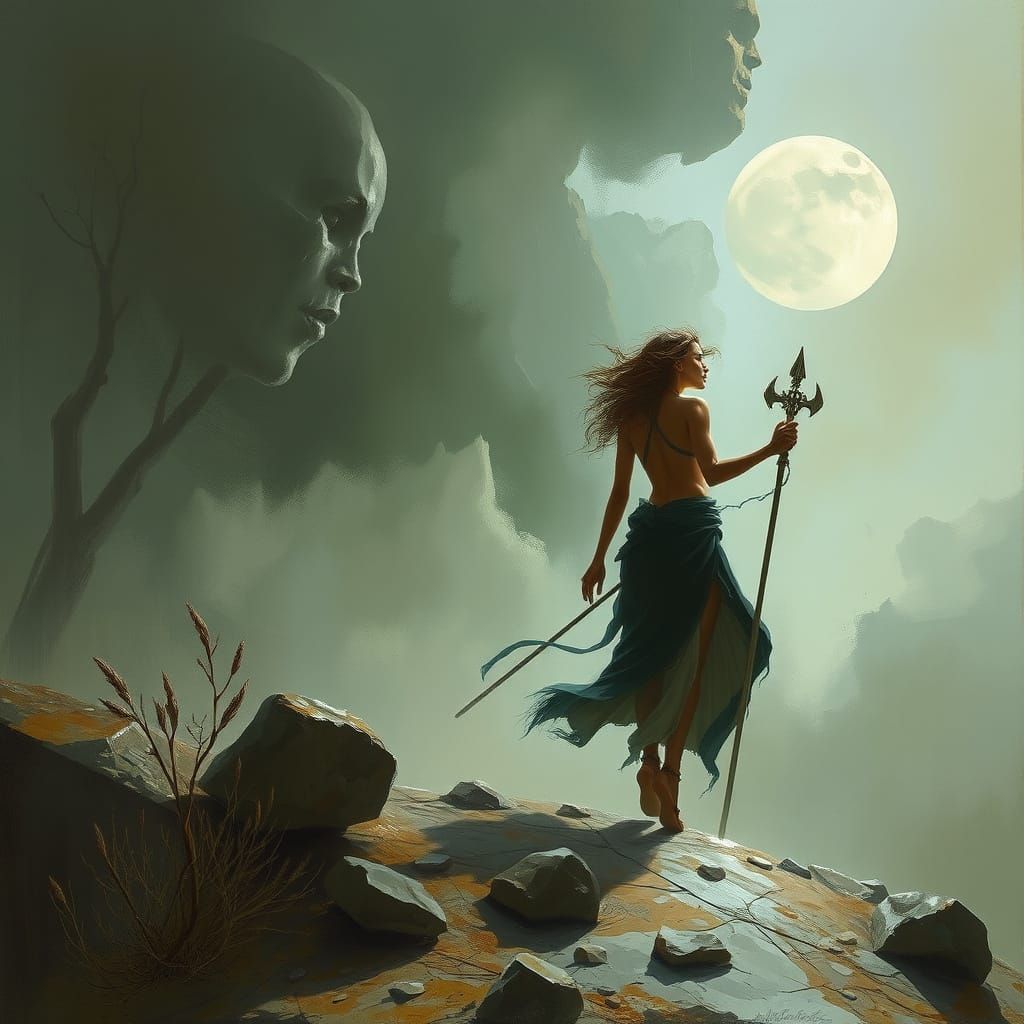 Surreal Cityscape as a Hyperrealist Painting