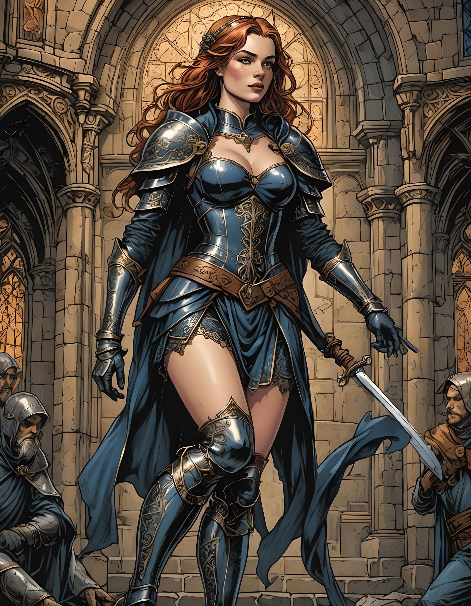 Beauty in her knees, medieval hosiery