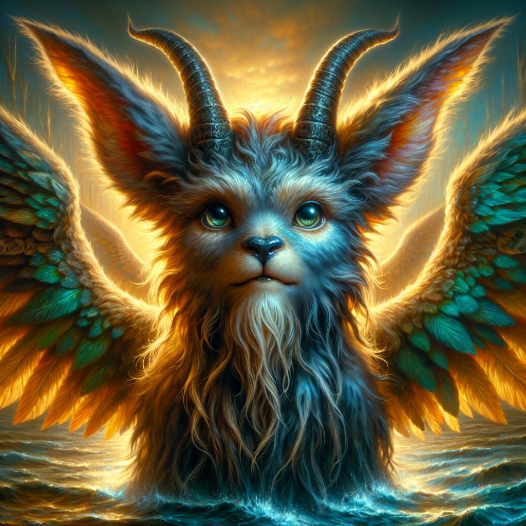 Wolpertinger Portrait in Fine Arts Style