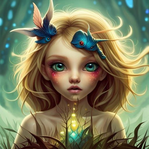 Enchanted Forest: Magical Monster in Fantasycore Style