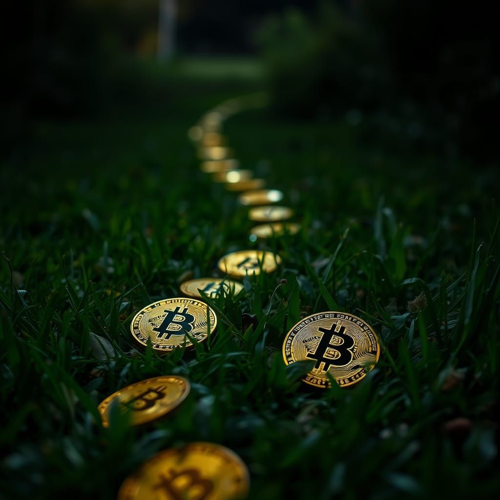 Bitcoin Trail at Night