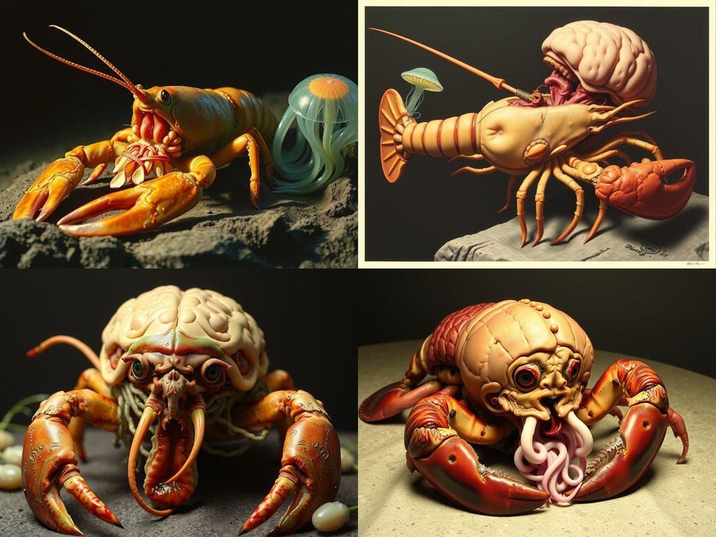 Grotesque Horror Scene of Vivisection in 1970s Aesthetic