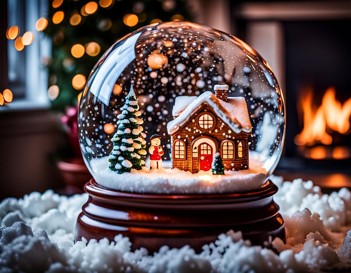 Romantic Proposal in a Snow Globe