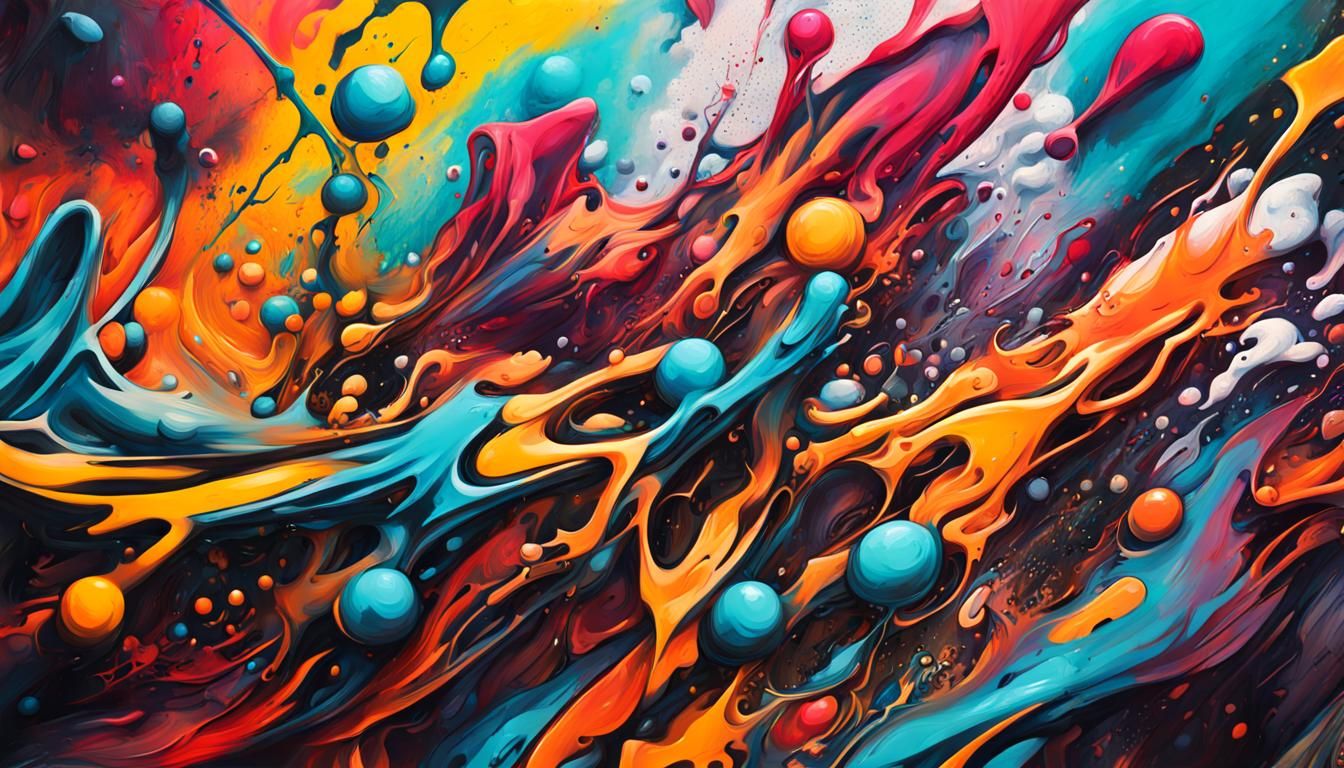 Abstract Graffiti Art: Life Without Purpose