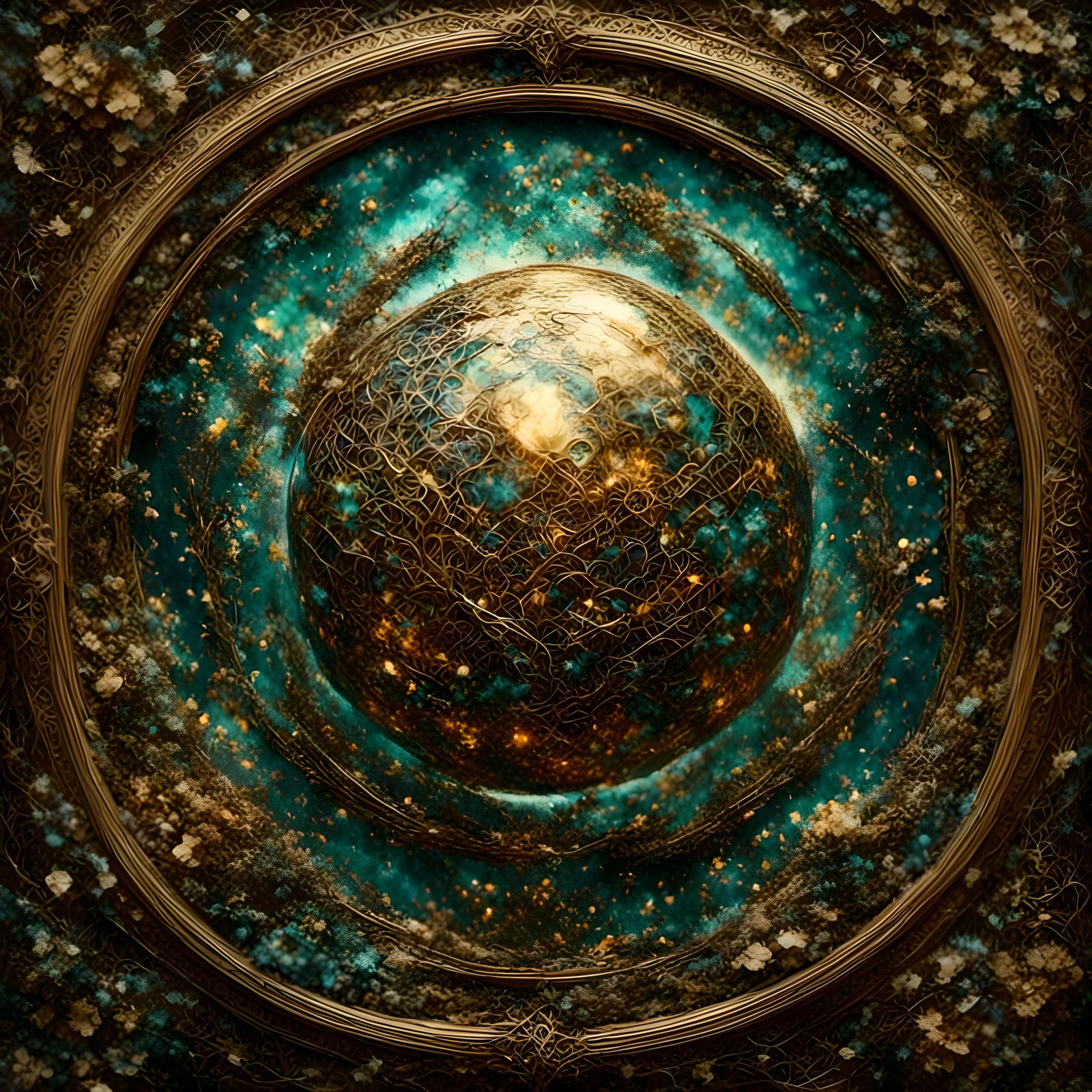 Dragon in Space: A Biomechanical Cyberpunk Portrait