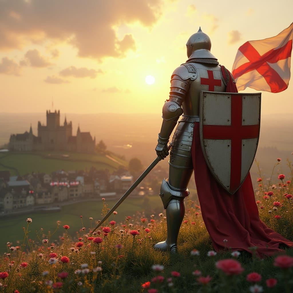 Medieval Knight in Regal Splendor