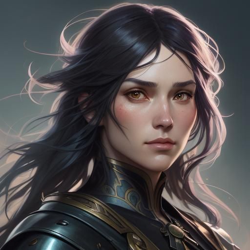 Art Nouveau RPG Character Portrait