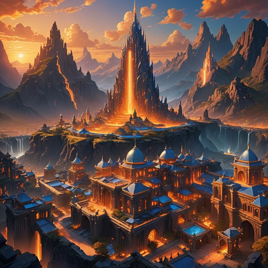 Magical Aura in a Fantasy Matte Painting