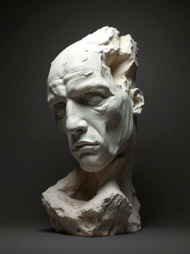 Abstract Sculpture of Mental Weight
