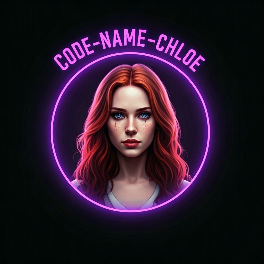 Epic Cinematic Portrait of Code-Name-Chloe in Glittering Max...