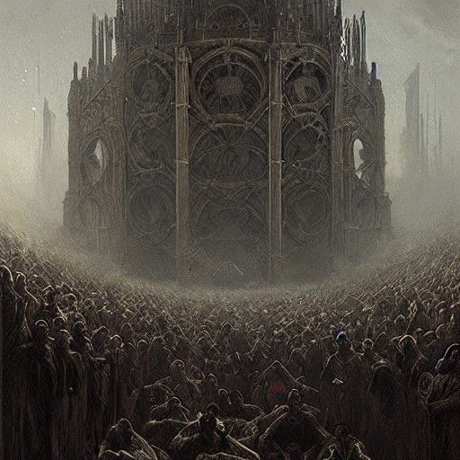 Quality Engineer's Horrific Day: Doré and Rutkowski Style