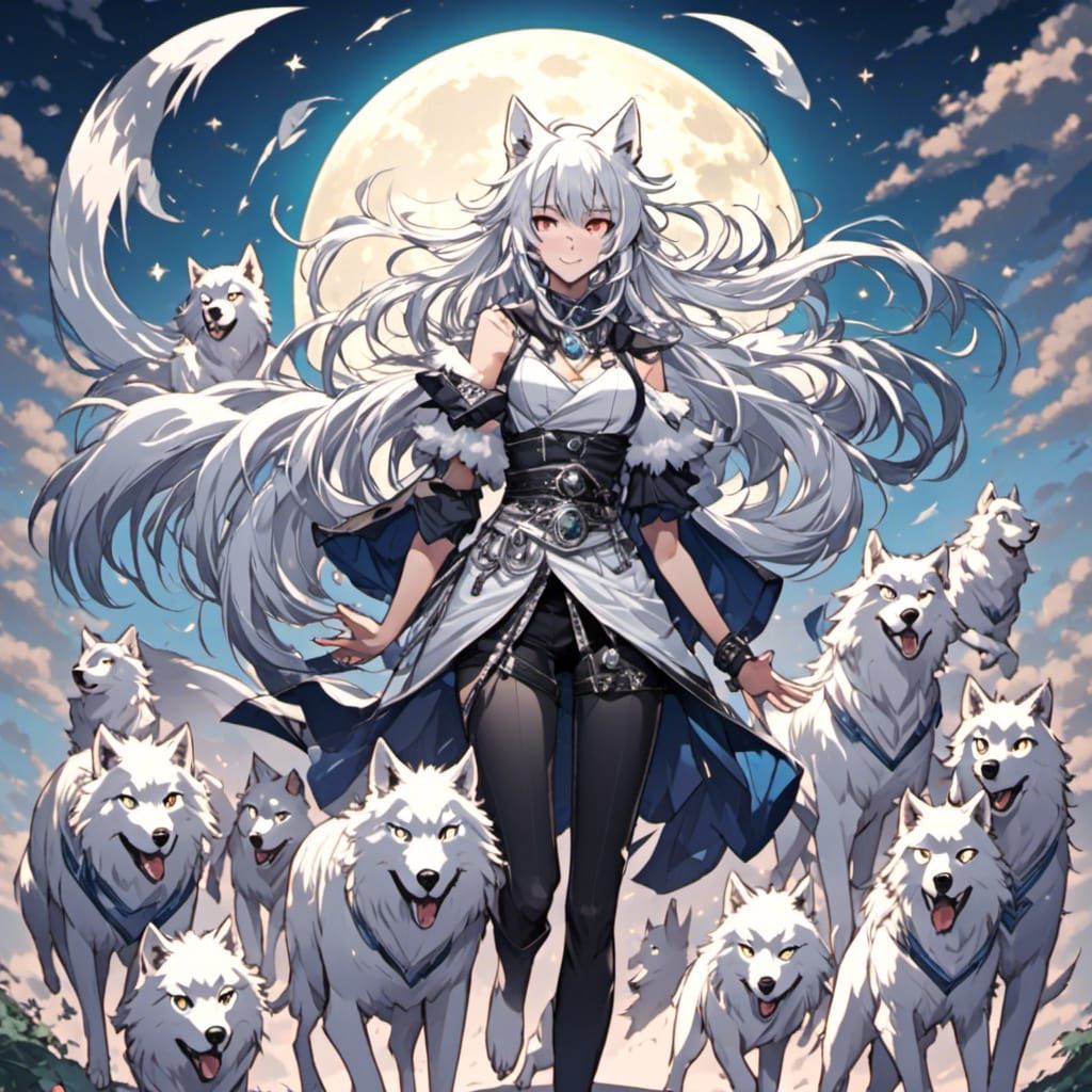 Silver moon <lora:Dark Theme Anime:1.0>