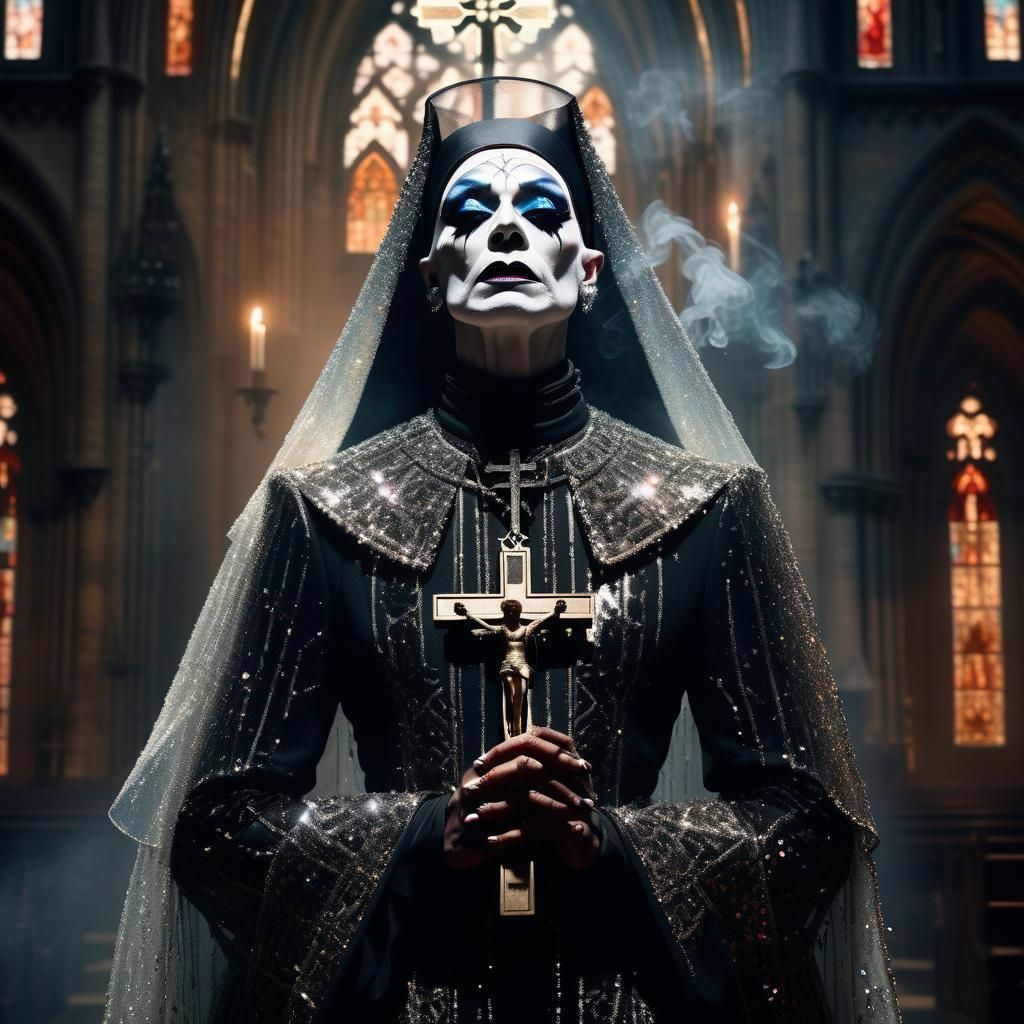 Drag Queen Nun in Cathedral: Concept Art