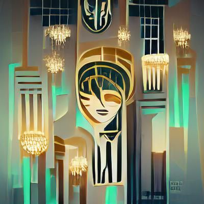 Elegant Art Deco Geometric Design