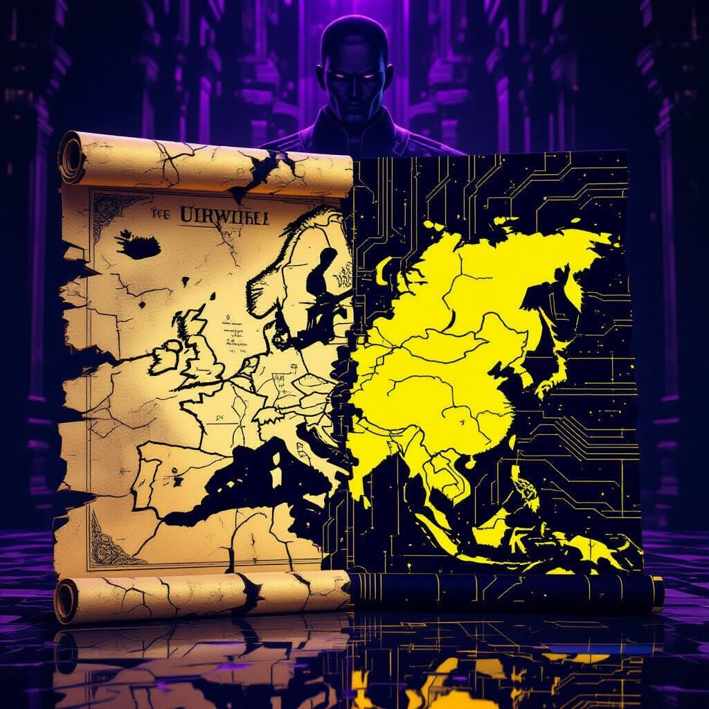 Dystopian Europe vs China: Digital Concept Art