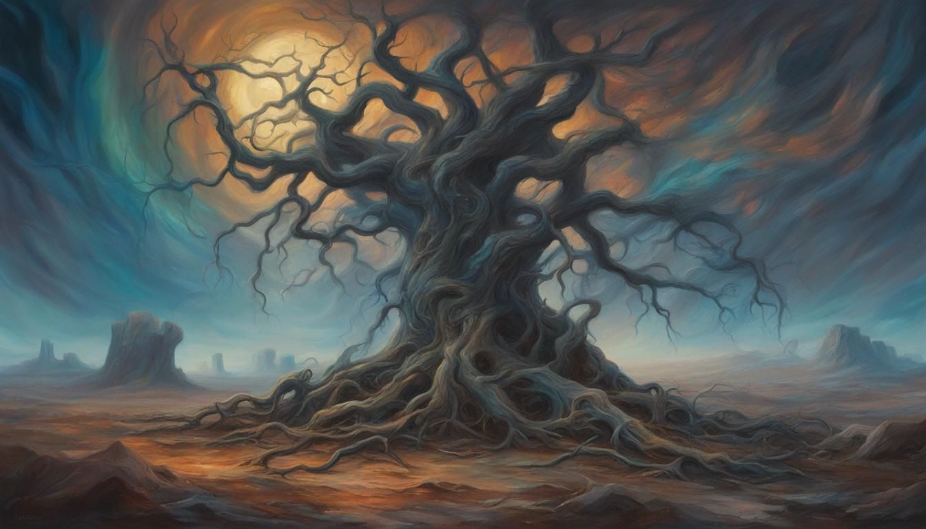 Eldritch Gathering at Wasteland Portal: Pre-Raphaelite Paint...