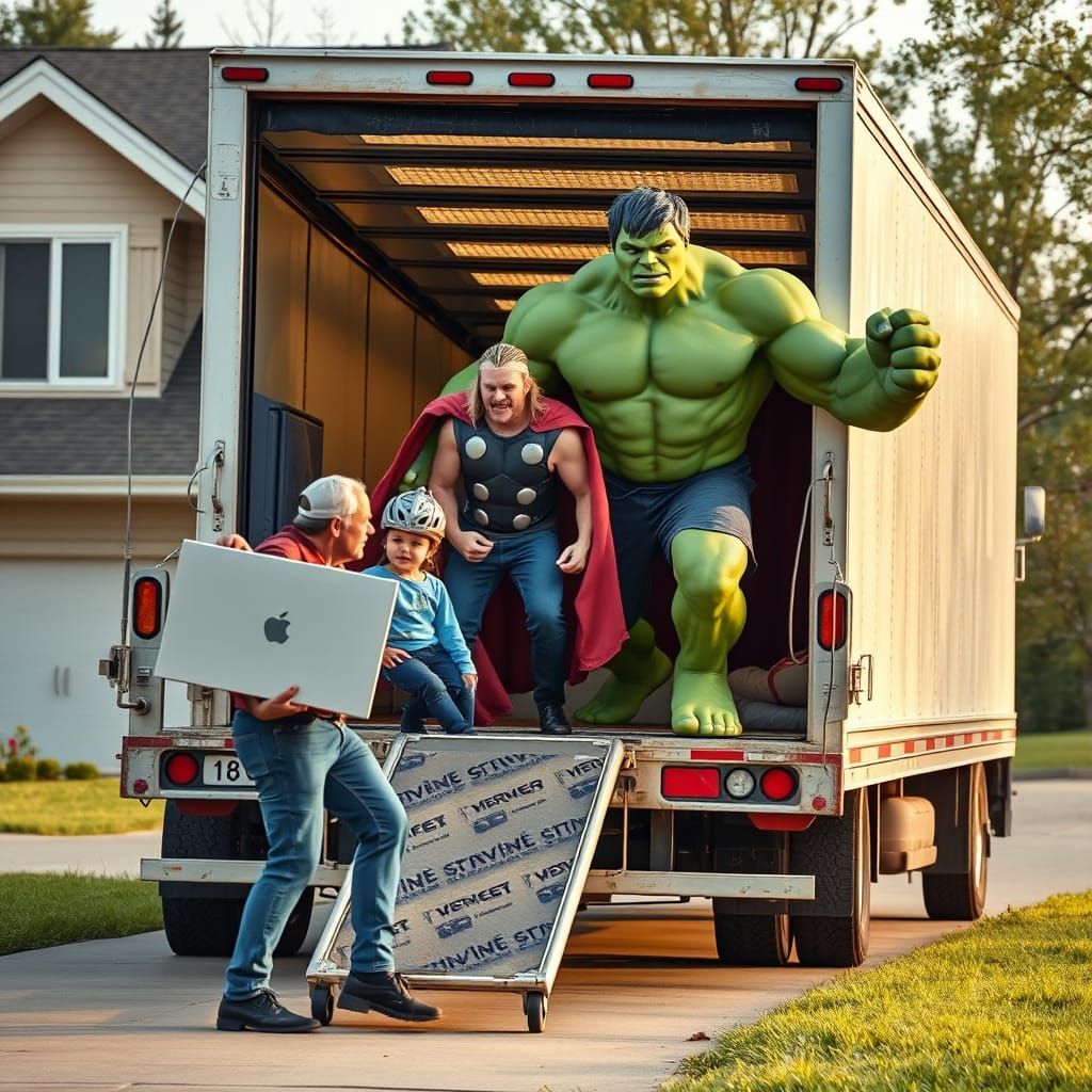 Thor and Hulk: Professional Superhero Movers