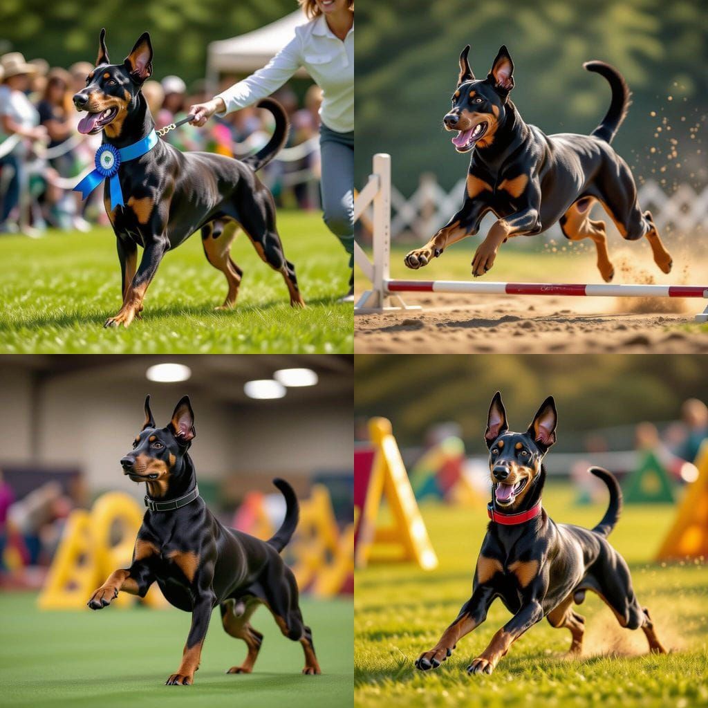 Doberman Rally with Cropped Tail