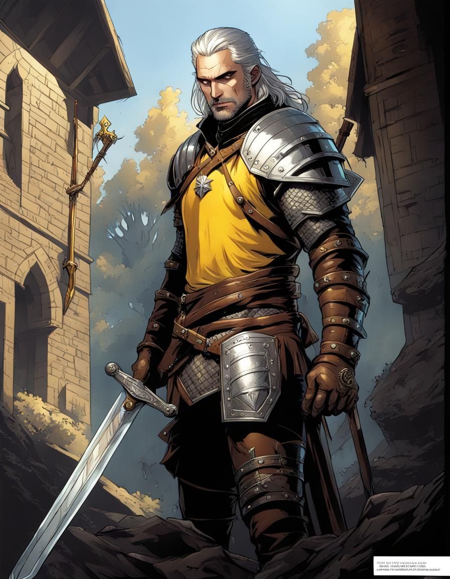 Geralt of Rivia, Griffin Gear with Magic Shield