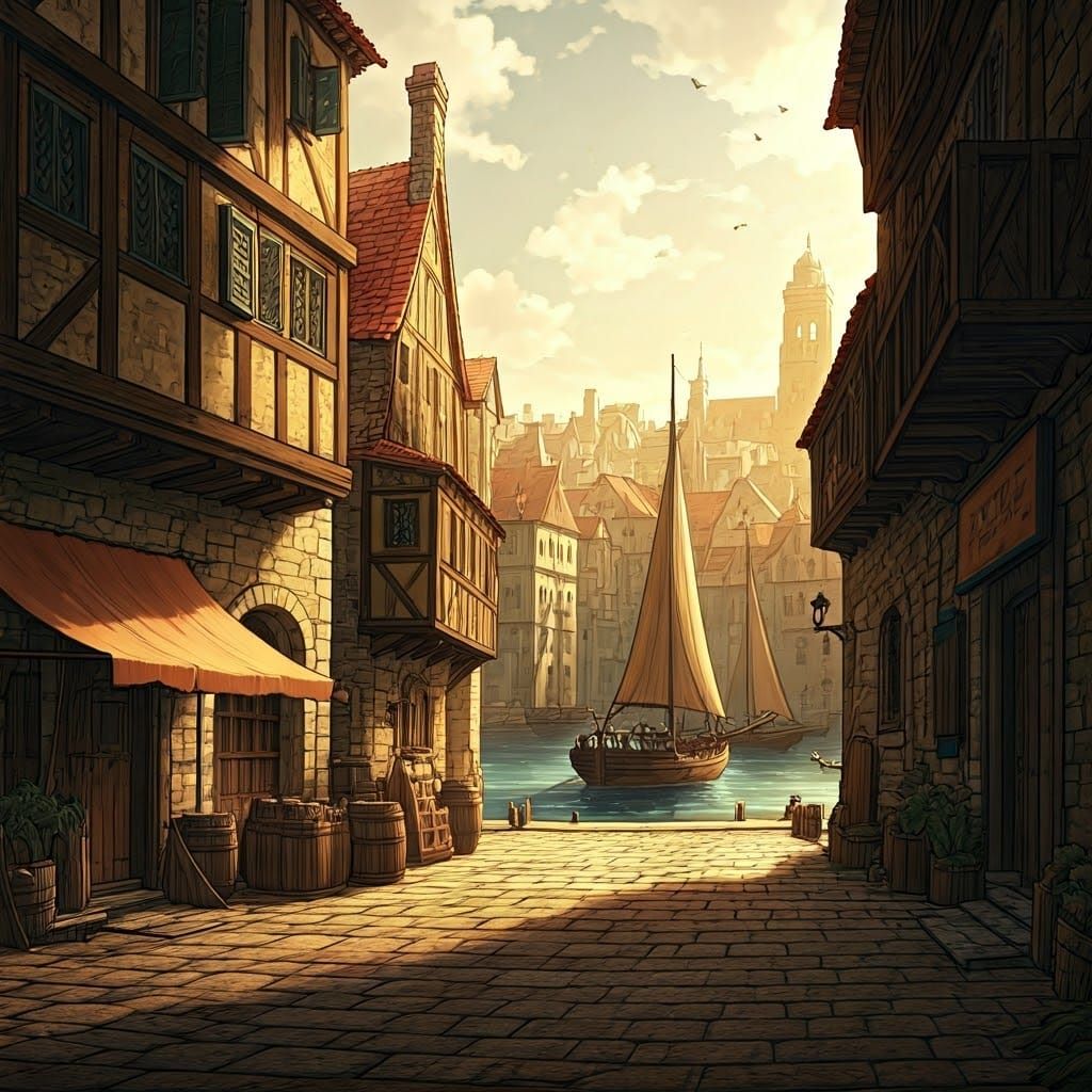Renaissance Port City at Sunset