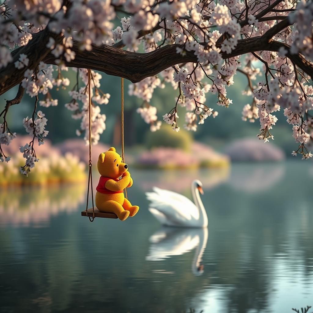 Winnie the Pooh in Enchanting 3D Garden