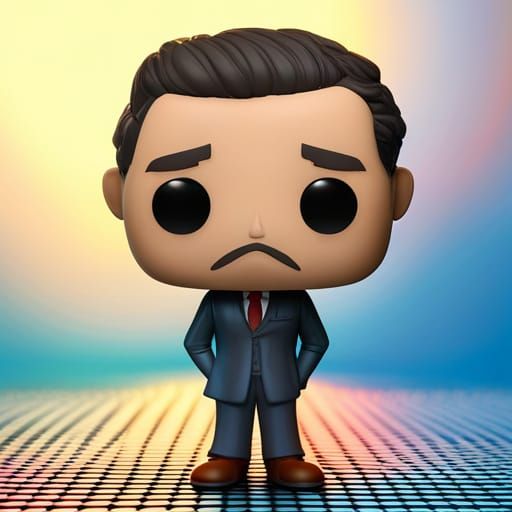 Hyperrealistic Funko Pop in Splash Art Style
