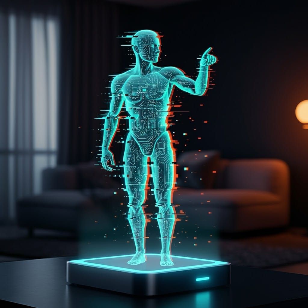 Glitchy personal desktop assistant