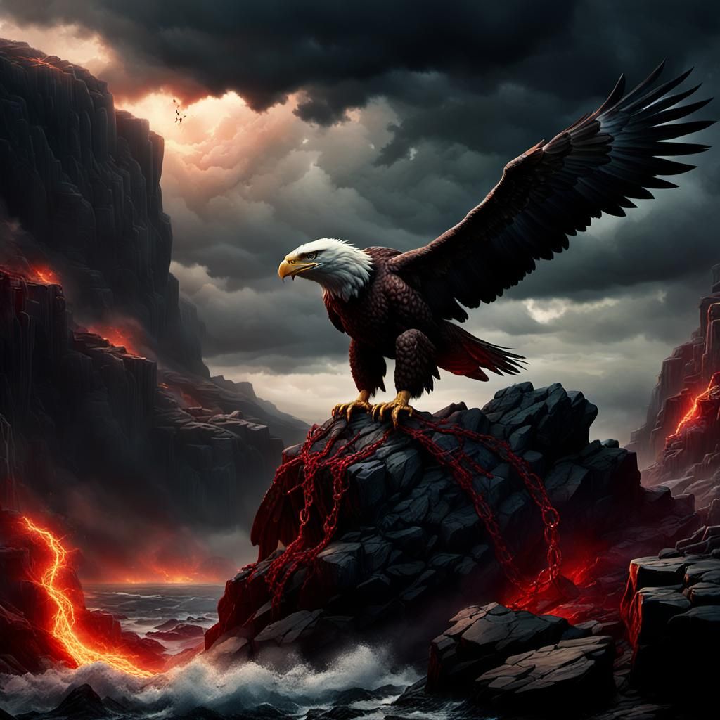 Prometheus Bound: A Cinematic Digital Art Depiction