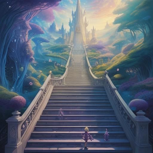 Infinite Staircase Ascends to Realms of Imagination