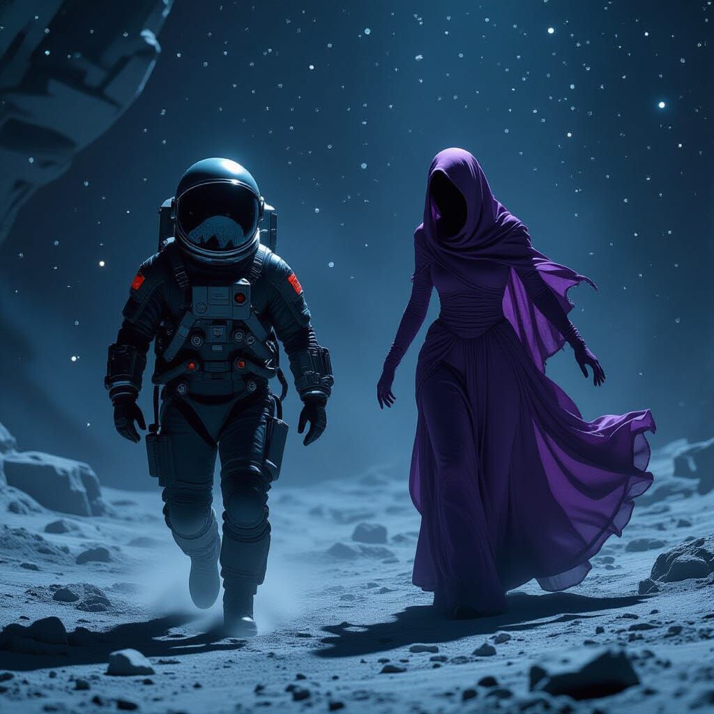 Astronaut's Escape: Nyarlathotep in Space, Blending Surreal ...