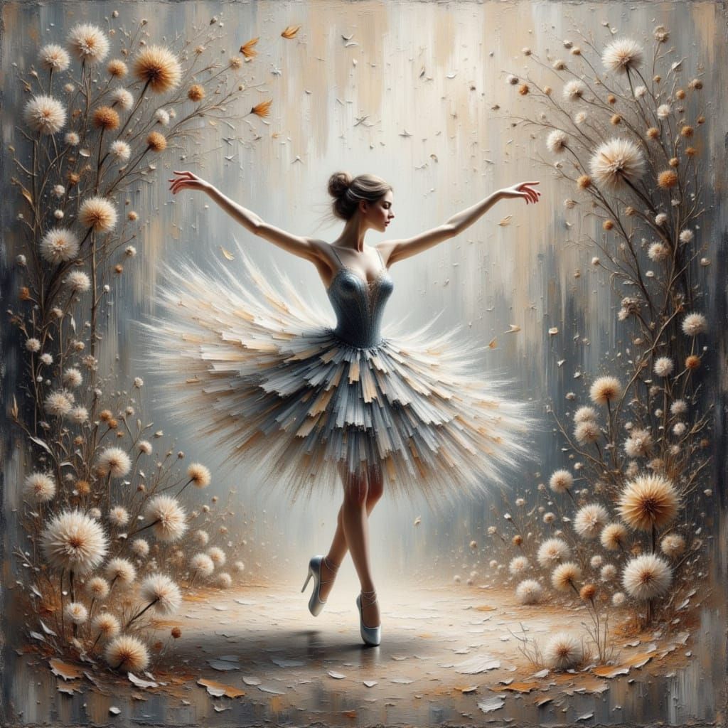 A lone dancer in a surreal dreamscape 2